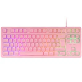 Mars Gaming MK023ES Teclado Gaming Híbrido TKL Rosa